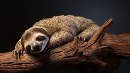Lazy Sloth Sleeping Slow Animalsの素材