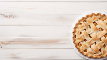 Thanksgiving pumpkin and apple various pies on white. Fall traditional homemade apple pumpkin pieの素材