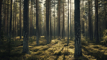 North scandinavian pine forestの素材