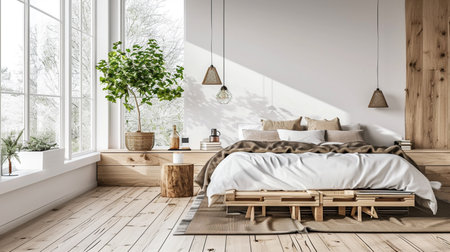 interior modern bedroom, Minimalismの素材