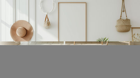Stylish interior design of living room at cozy apartmentの素材