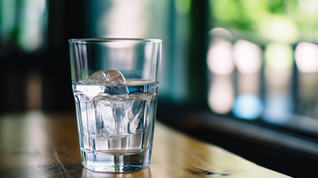 Close up pouring purified fresh drink water from the bottleの素材