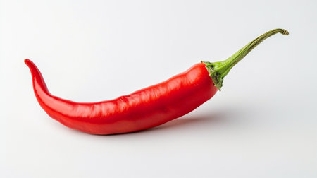Chili pepper isolated on white backgroundの素材