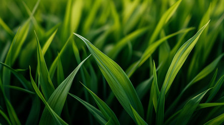 View Abstract organic green lines grass field backgroundの素材
