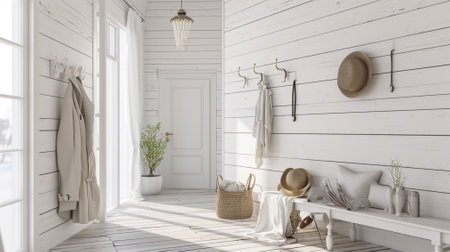 Interior mockup, Farmhouse entryway, Shabby Chic, Farmhouse, Backgroundsの素材