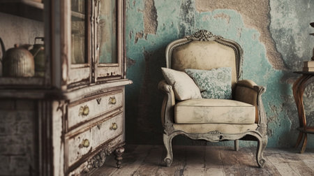 Apartment, Shabby Chic Interior , Antique , Architectureの素材