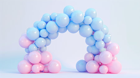 Arc made of balloons, balloon gate, portalの素材