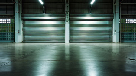 Roller door or roller shutter using for factory, warehouse or hangarの素材