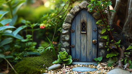 style fairy door to the parallel world or kingdomの素材