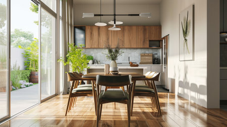 dining room in home or apartmentの素材