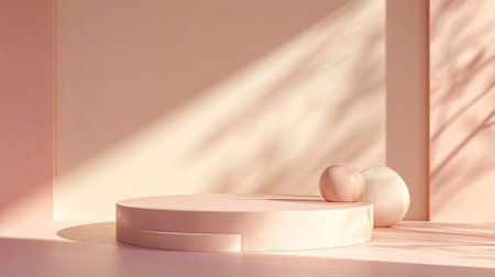 Abstract scene background.Podium, stage pedestal or platformの素材