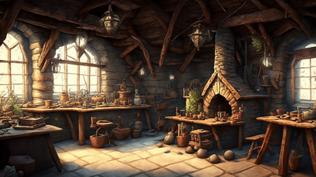 Dwarven Forge interior find their cozy refugeの素材