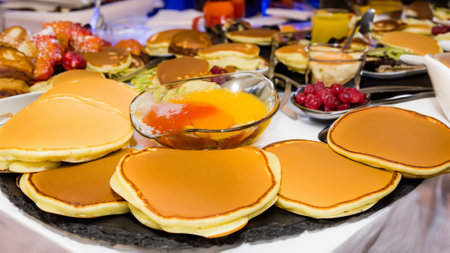 Hearty Breakfast Buffet with Pancakesの素材