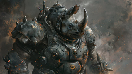 Badass Rhino in Battle Ready Gearの素材