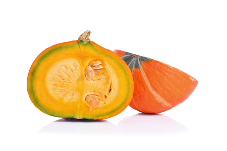 pumpkin isolated on white backgroundの写真素材