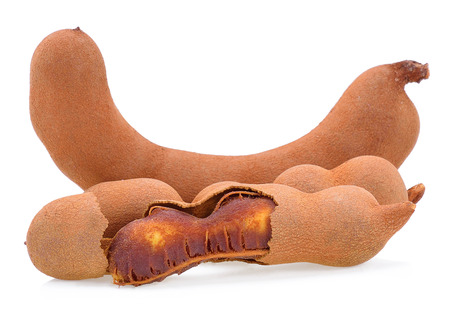 Tamarind on white backgroundの写真素材