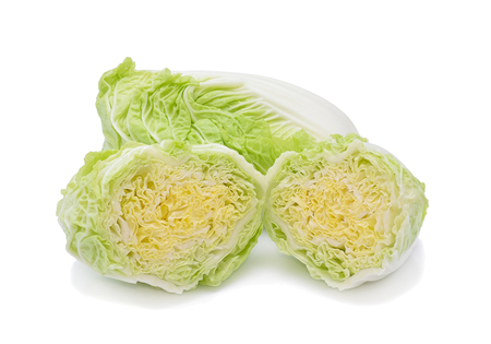 Chinese cabbage isolate on whiteの写真素材