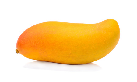 mango isolated on white backgroundの写真素材
