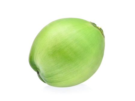 Coconut isolated on white backgroundの写真素材