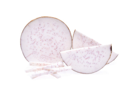 Taro isolated on white backgroundの写真素材