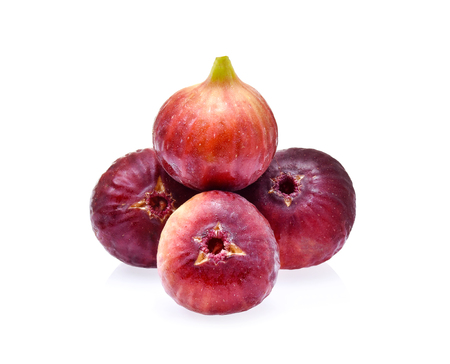 Figs fruits isolated on white backgroundの写真素材