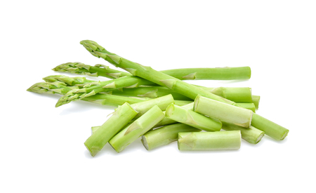 Asparagus isolated on white backgroundの写真素材