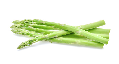 Asparagus on white backgroundの写真素材