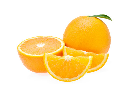 orange isolated on white backgroundの写真素材