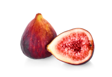 Figs fruits isolated on white backgroundの写真素材