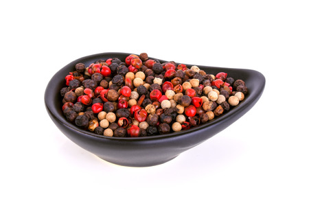 Pepper mix isolated on white backgroundの写真素材