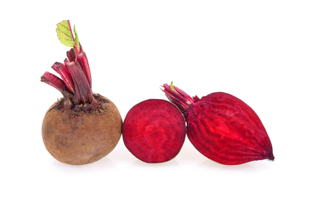 beetroot isolated on white backgroundの写真素材