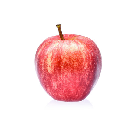 Gala apples on white backgroundの写真素材