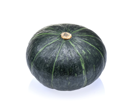 Japanese pumpkin isolated on white backgroundの写真素材