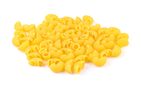 pasta isolated on white backgroundの写真素材