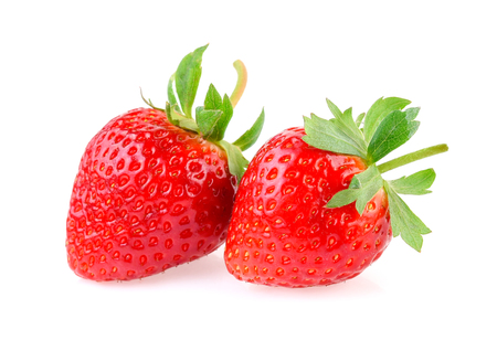 Strawberry isolated on white backgroundの写真素材