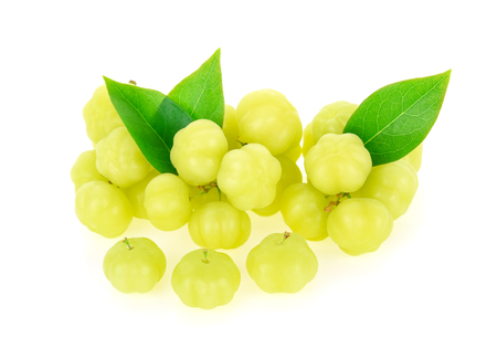 star gooseberry on white backgroundの写真素材