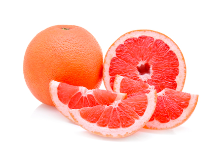 Grapefruit isolated on white backgroundの写真素材