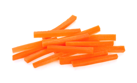 carrot isolated on white backgroundの写真素材