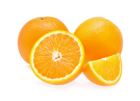 orange isolated on white backgroundの写真素材