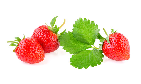Strawberry isolated on white backgroundの写真素材