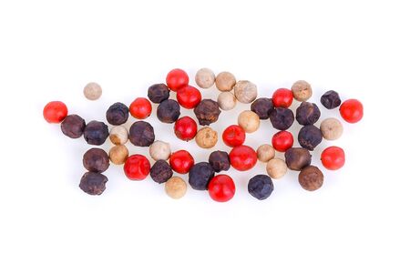 Pepper mix isolated on white backgroundの写真素材
