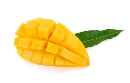 Mango isolated on whiteの写真素材
