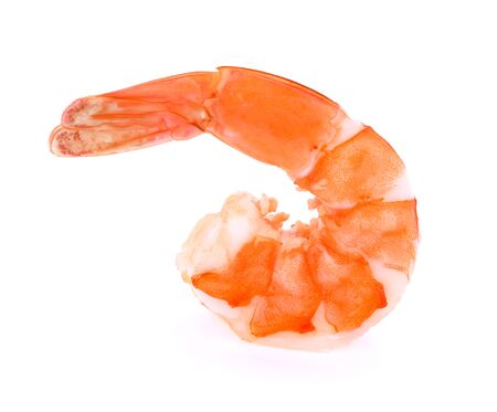 shrimp isolated on white backgroundの写真素材