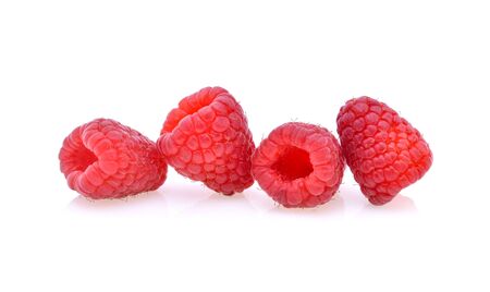 Raspberry isolated on white backgroundの写真素材