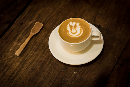 Fresh coffee in retro styleの写真素材