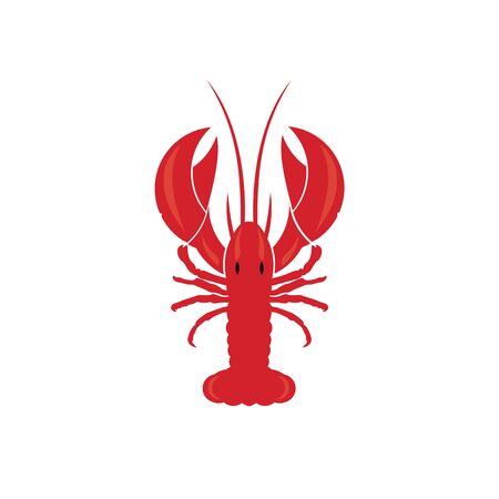 Crawfish / Prawn / Shrimp / Lobster Seafood for logo design inspirationのイラスト素材