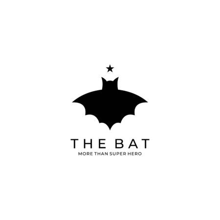 Bat icon illustration on white backgroundのイラスト素材