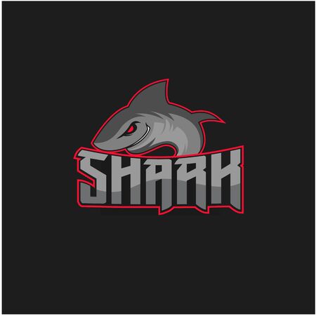 shark mascot for sport team logo designのイラスト素材