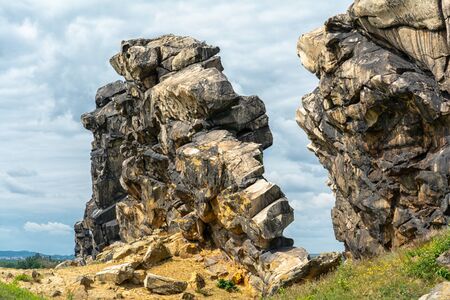 The Devils Wall in the Harz Mountainsの写真素材