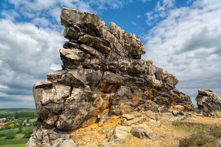 The Devils Wall in the Harz Mountainsの写真素材